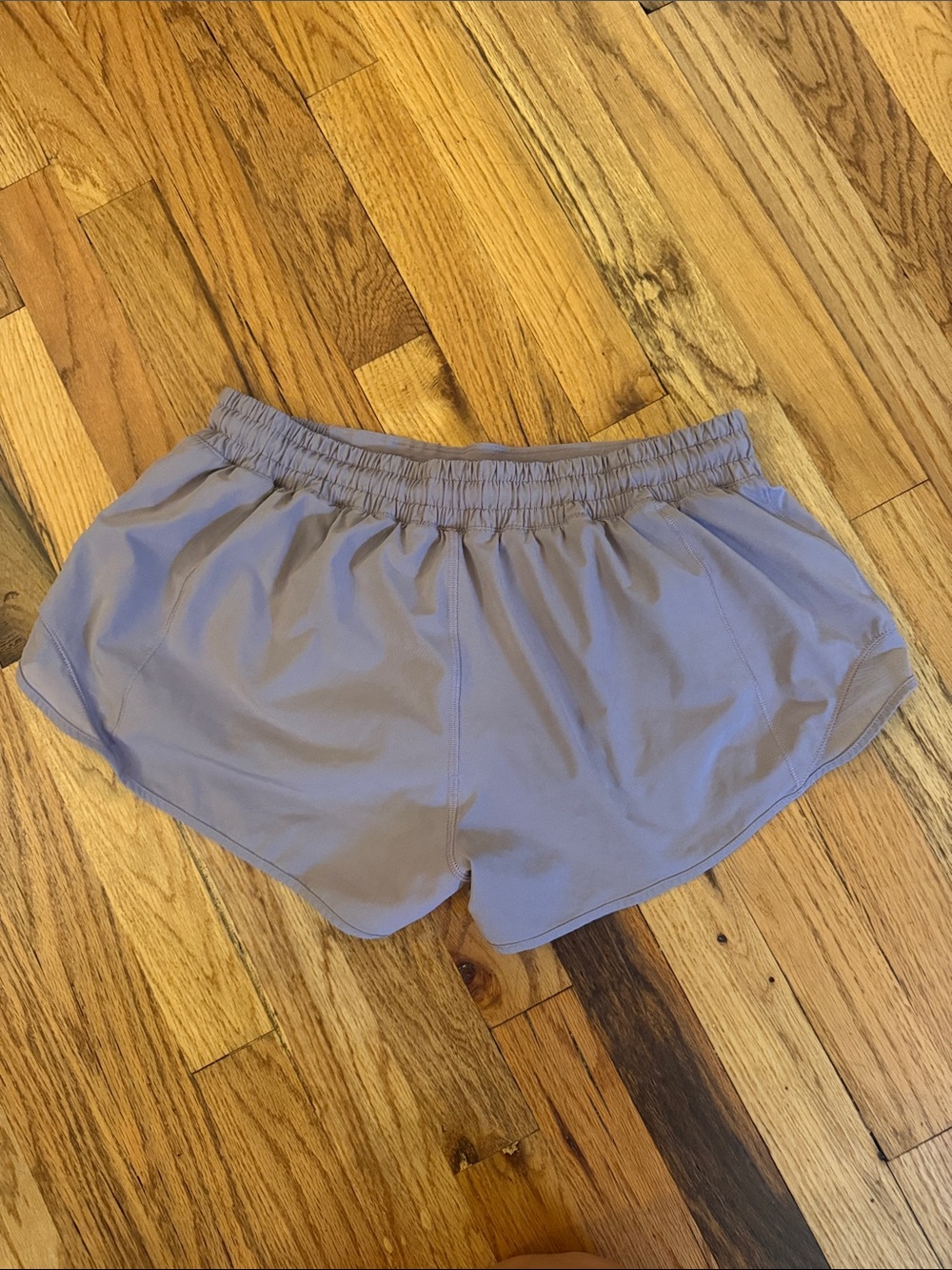 lululemon athletica taupe Athletic Running Shorts - Picture 2 of 5